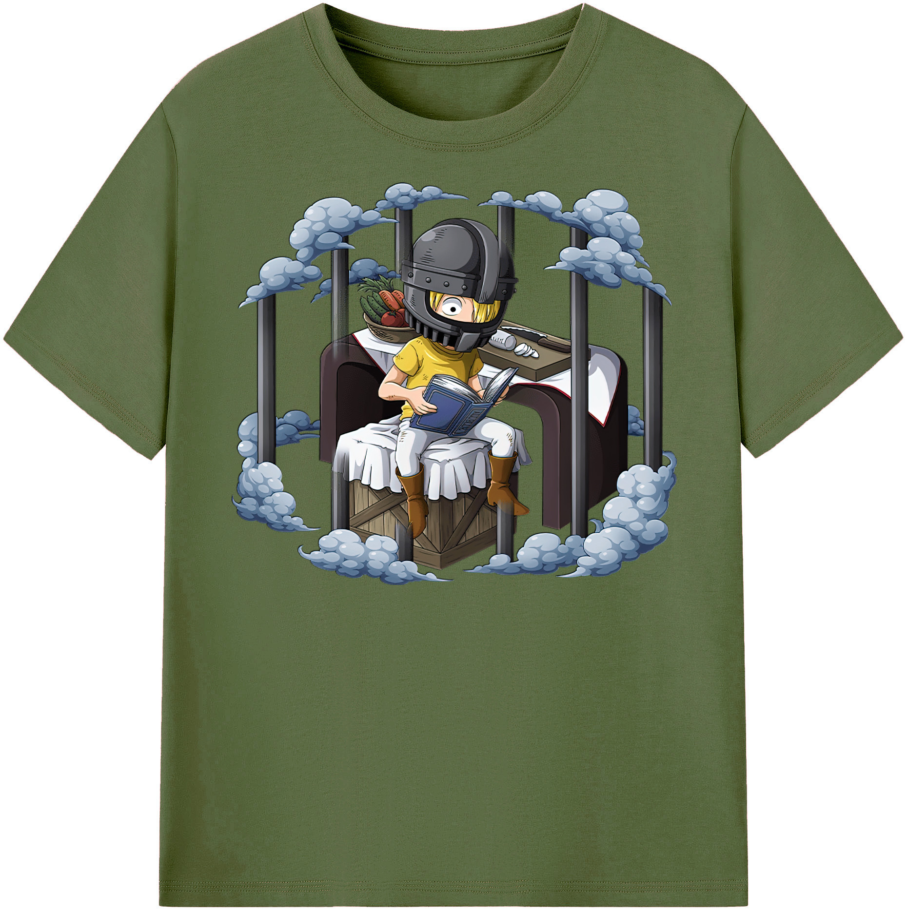 ワンピース サンジ ONE PIECE Sanji 綿100％半袖Tシャツ（フロントプリント）